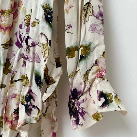 Haute Hippie Silk Floral Blouse - Picture 4 of 8